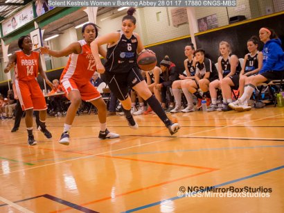 Solent Kestrels WNBL Division 1 - 28 January, 2017 - St Marys Leisure Cent. : Kalina Axentieva during match against Barking Abbey (Photo by NGS/MirrorBoxStudios)
