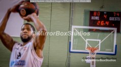 Solent Kestrels NBL Division 1 - 5 February, 2017 - Fleming Park Leisure Cent. : Jorge Ebanks (8) 2 freethrows to seal the match with just 26.4 seconds to go during the match against Bradford Dragons (Photo by NGS/MirrorBoxStudios)