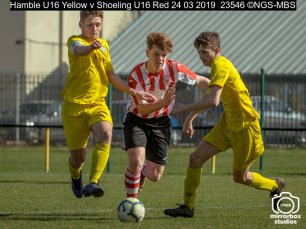 Hamble U16 Yellow v Shoeling U16 Red 24 03 2019 : (Photo by Nick Guise-Smith / MirrorBoxStudios)