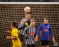 Hamble FC U18 v Wimborne FC U18 Hampshire Cup : (Photo by Nick Guise-Smith / MirrorBoxStudios)