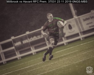 Millbrook vs Havant RFC Prem. : (Photo by Nick Guise-Smith / MirrorBoxStudios)