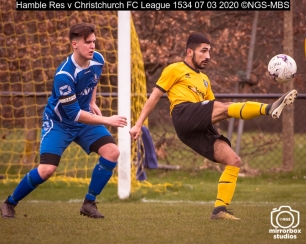Hamble Res v Christchurch FC League : (Photo by Nick Guise-Smith / MirrorBoxStudios)